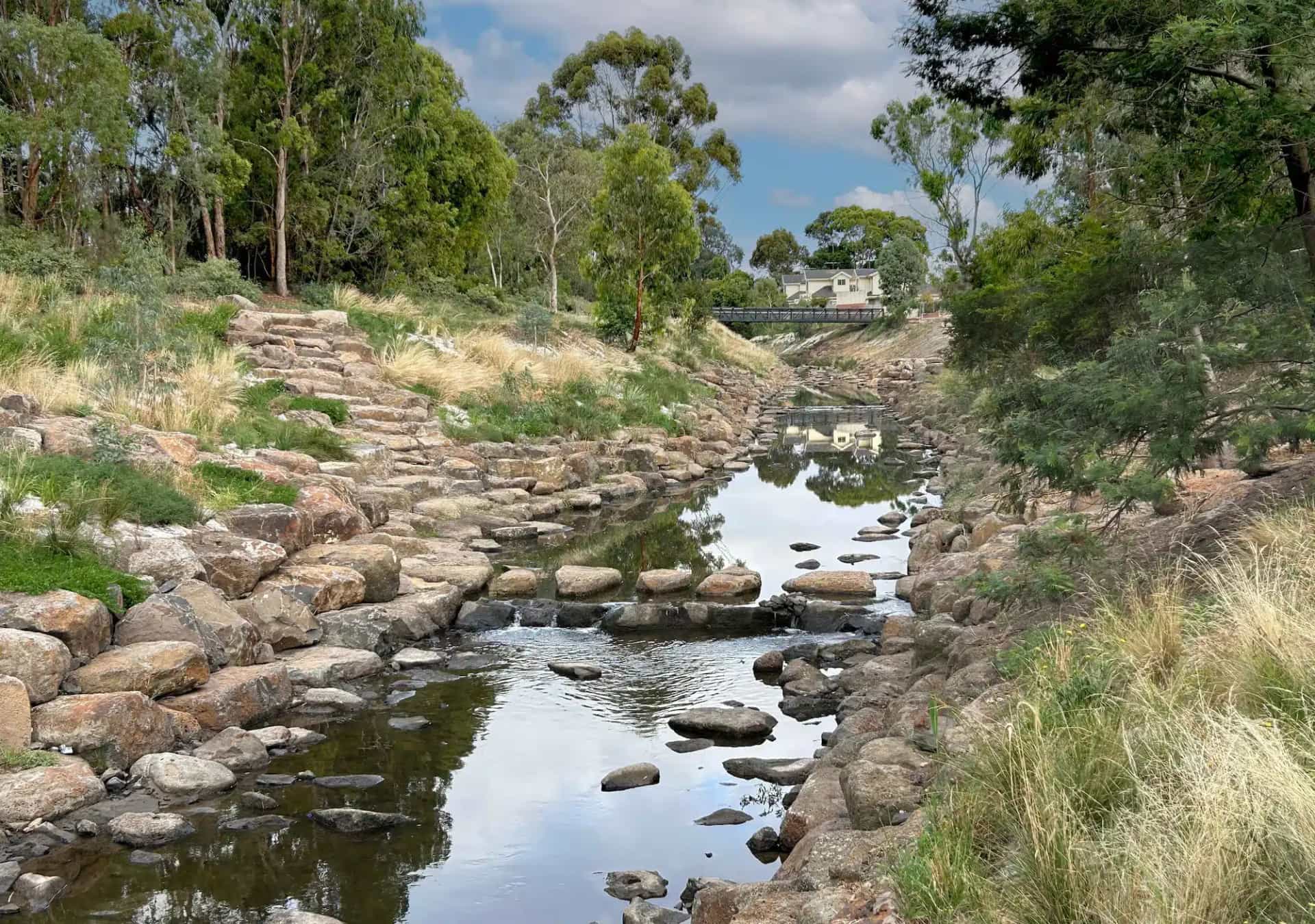 Woods Environmental Services crew working on a Victorian waterway